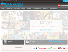 Tablet Screenshot of myindiashopping.com